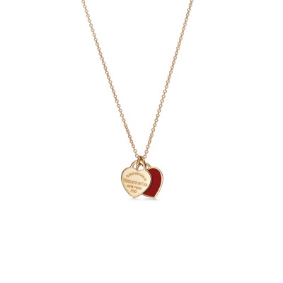 TIFFANY RETURN TO TIFFANY®MINI DOUBLE HEART TAG PENDANT 67800973